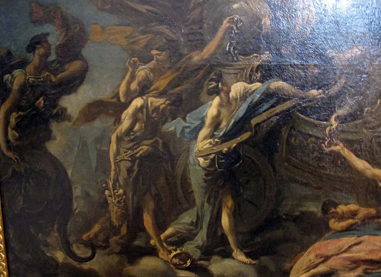Il trionfo della fede - Muzeul Naţional Brukenthal, Sibiu, dettaglio